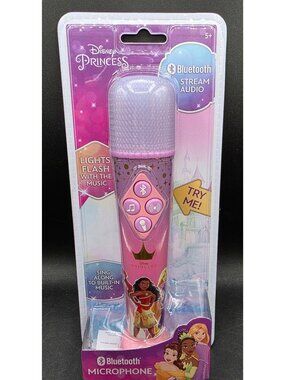 Disney Bluetooth Microphone Princess Sing-Along Lights & Music